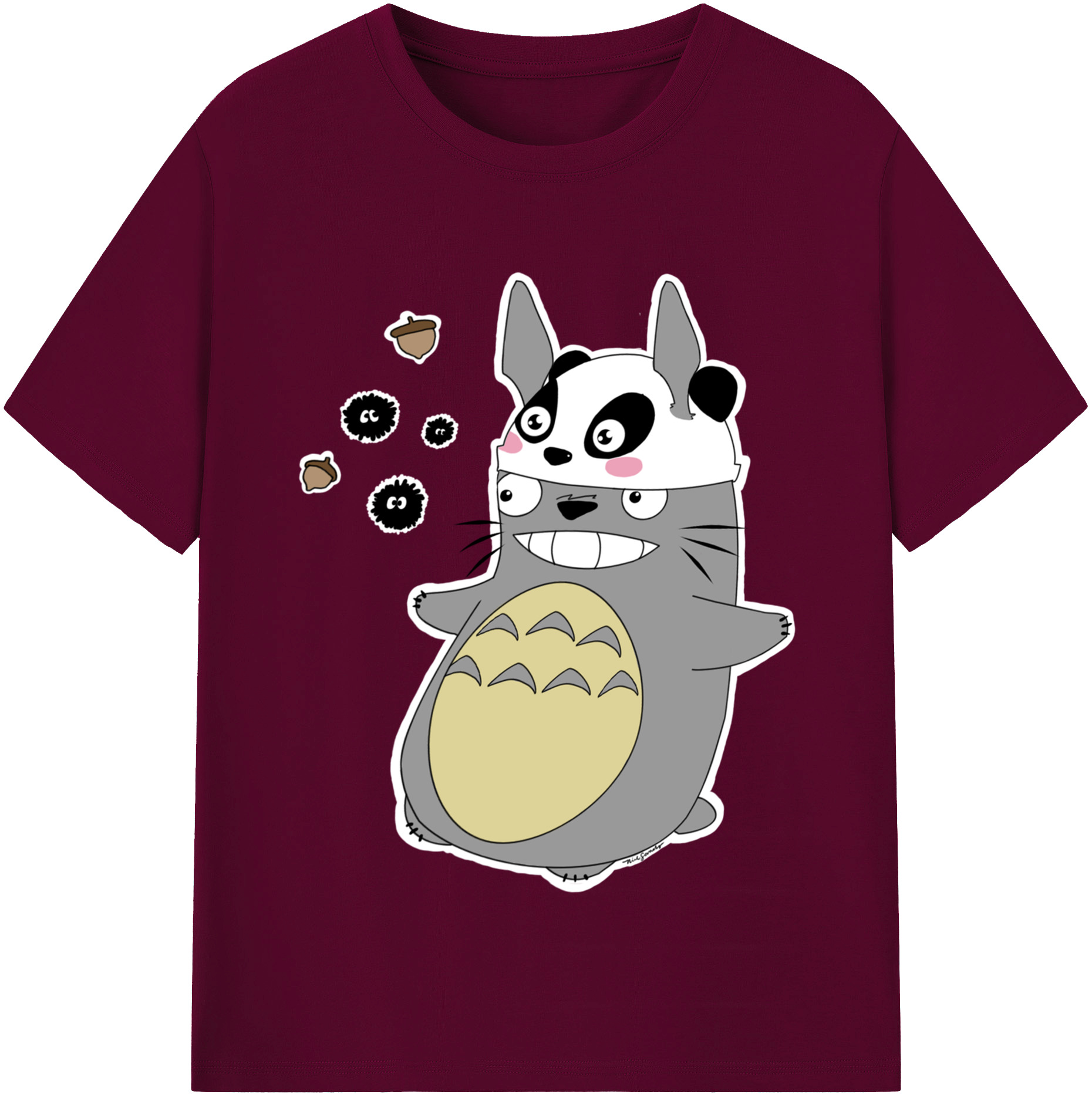 （画像用） となりのトトロ 草壁メイ 草壁サツキ My Neighbor Totoro Satsuki Kusakabe Mei Kusakabe レディースカジュアルプリントTシャツ（綿100％）